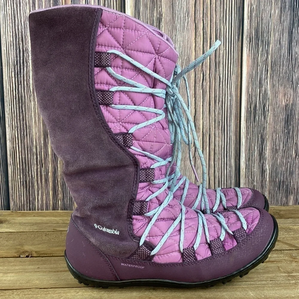 Columbia Youth Loveland Omni-Heat Snow Boot: Violet Haze, Oxogen -Size 5